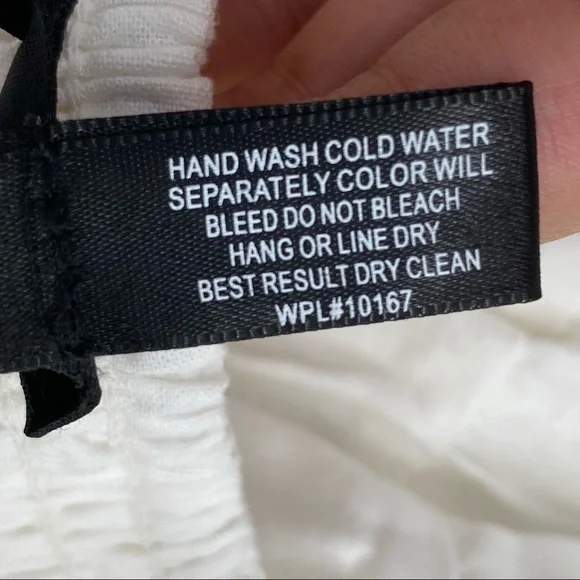 Aqua NWT Ruffled Strap Mini Dress Sleeveless Smocked Linen Blend White Large New - Picture 11 of 13